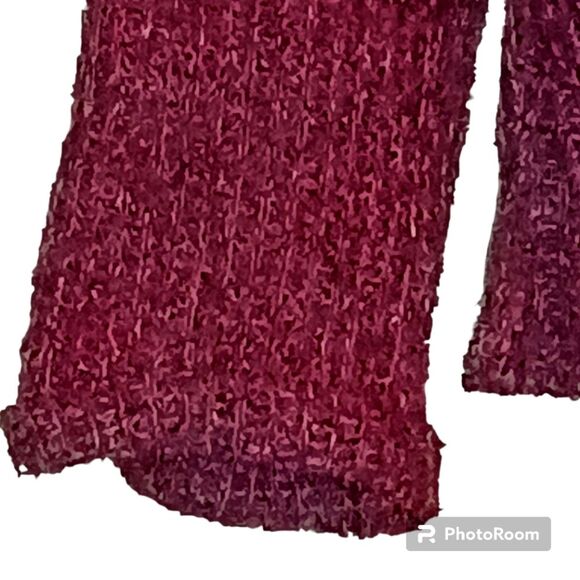 LTX Knit Sweater Pullover Long Sleeve Casual Top‎ Purple Size L SKUW238 - Picture 2 of 4